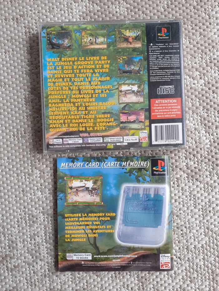 Playstation 1 ps1 disney le livre de la jungle groove party - photo numéro 2
