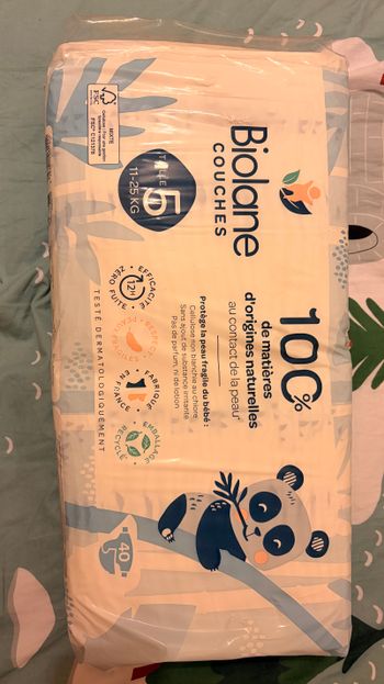 Paquet de couches Biolane • Taille 5 • Neuf