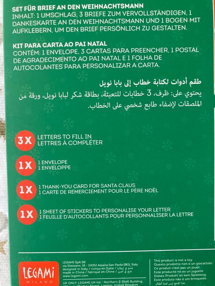 Legami lettre au père Noël - photo numéro 3