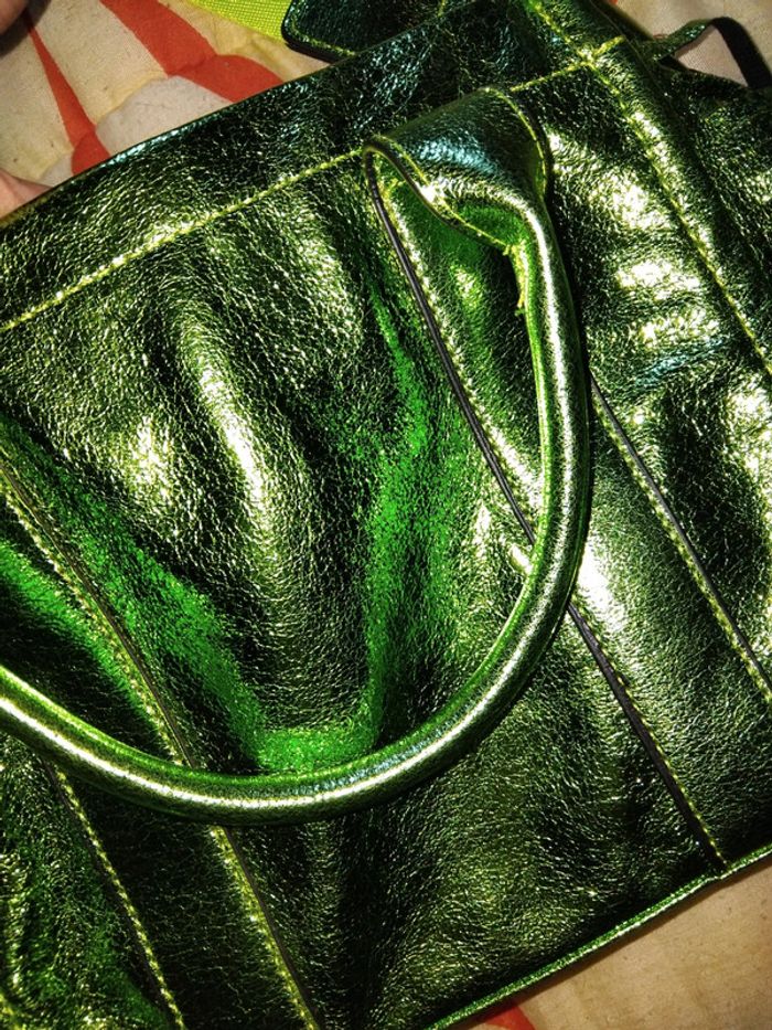 Sac à main couleur métallisé - photo numéro 2