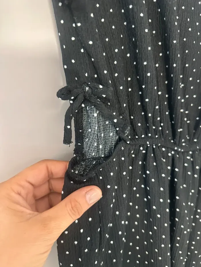 Combinaison Zara noire à pois blancs – Taille 11/12 ans - photo numéro 3
