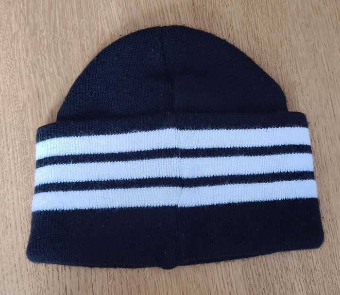 🦎 Bonnet enfant - Adidas Officiel OGCN Côte d'Azur– Noir et blanc - TU 🦎 - photo numéro 3