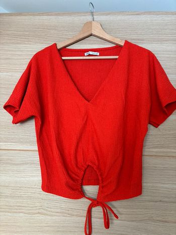 Teeshirt orange Zara