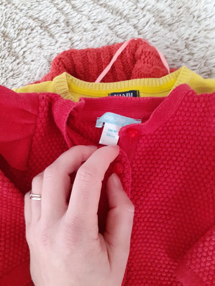 lot de 4 gilets 3 mois - photo numéro 9