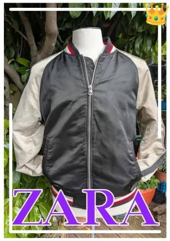 Veste bomber Zara homme taille L – look varsity stylé