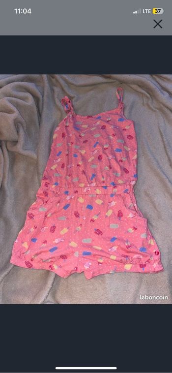 Combinaison short fille