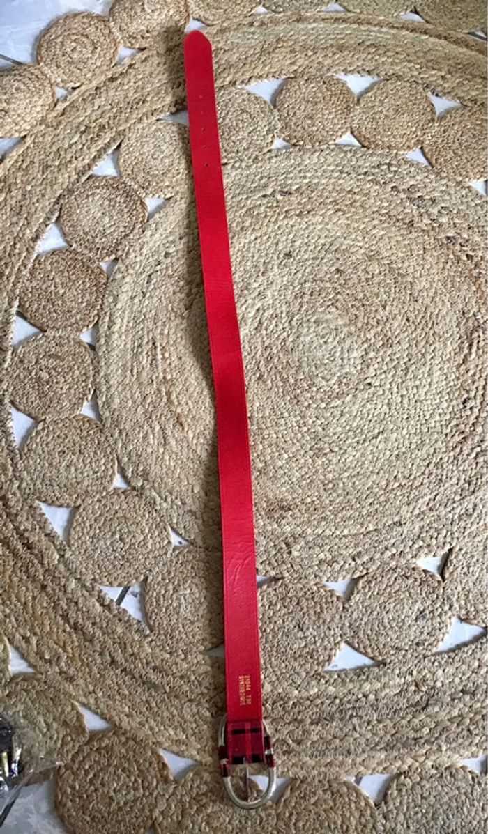 Ceinture rouge et noir taille 80 - photo numéro 5