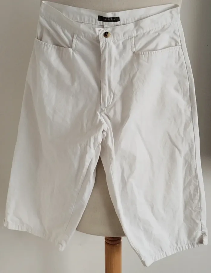 Bermuda blanc Zamba taille 36 - photo numéro 2