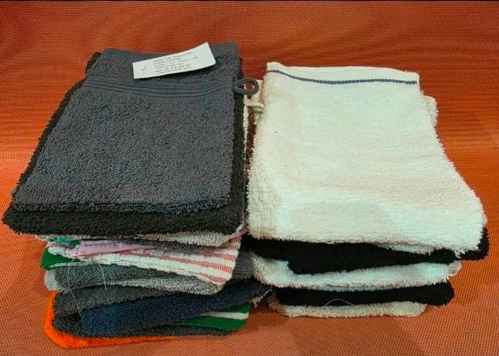 lot de 20 gants de toilette neufs - 100% coton