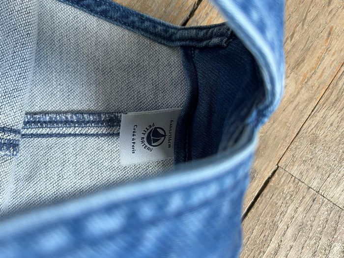 Robe salopette jean Petit Bateau 6 ans - photo numéro 3