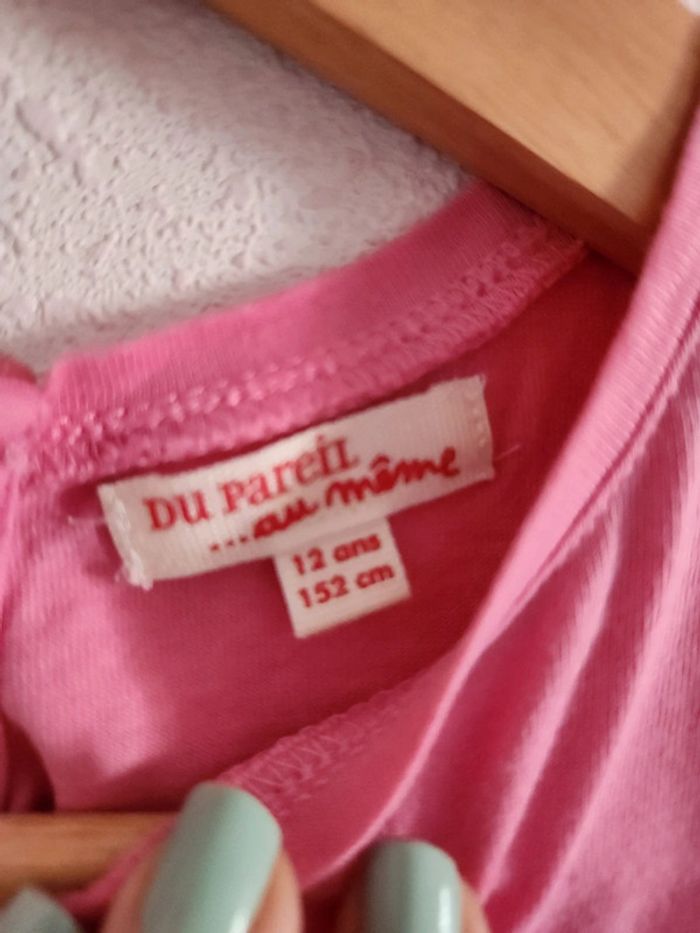 Tee-shirt rose 12 ans Du Pareil au Même très bon état - photo numéro 3