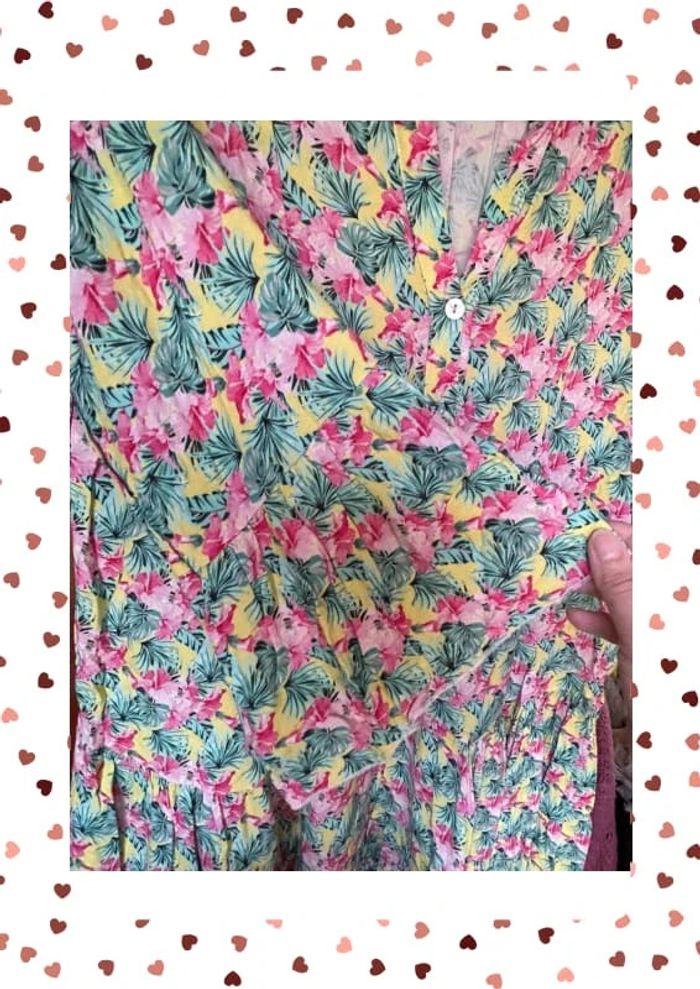 Robe/tunique fleurie multicolore Chantal B - photo numéro 4