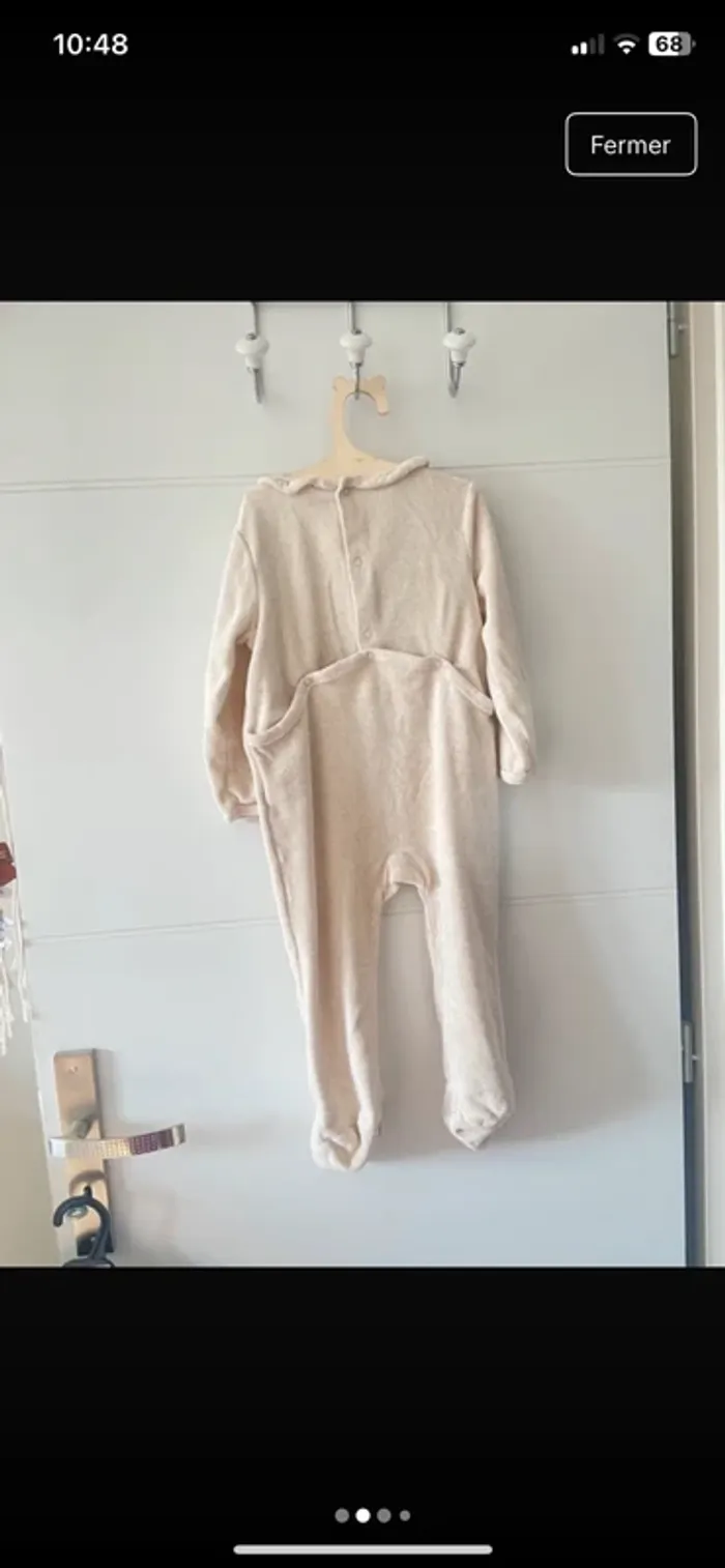 Pyjama velours une pièce - photo numéro 4