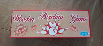 Jeu en bois bowling miniature