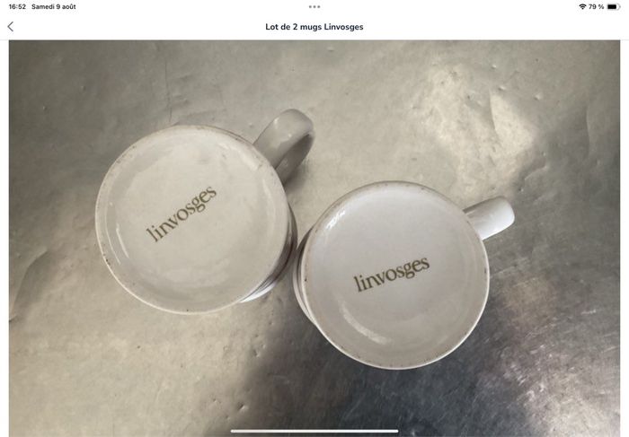 Lot de 2 mugs Linvosges - photo numéro 5