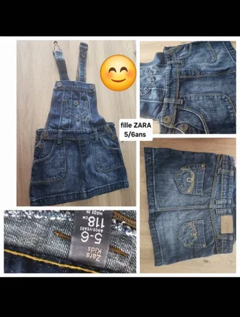 Robe salopette fille Zara kids 6 ans