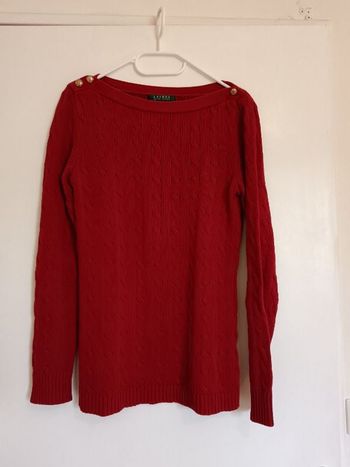 Pull raph Lauren rouge M