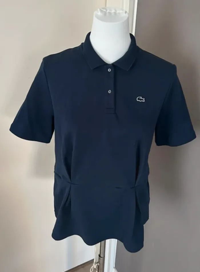 Lacoste, T-shirt, polo, haut bleu marine, femme, taille M/38