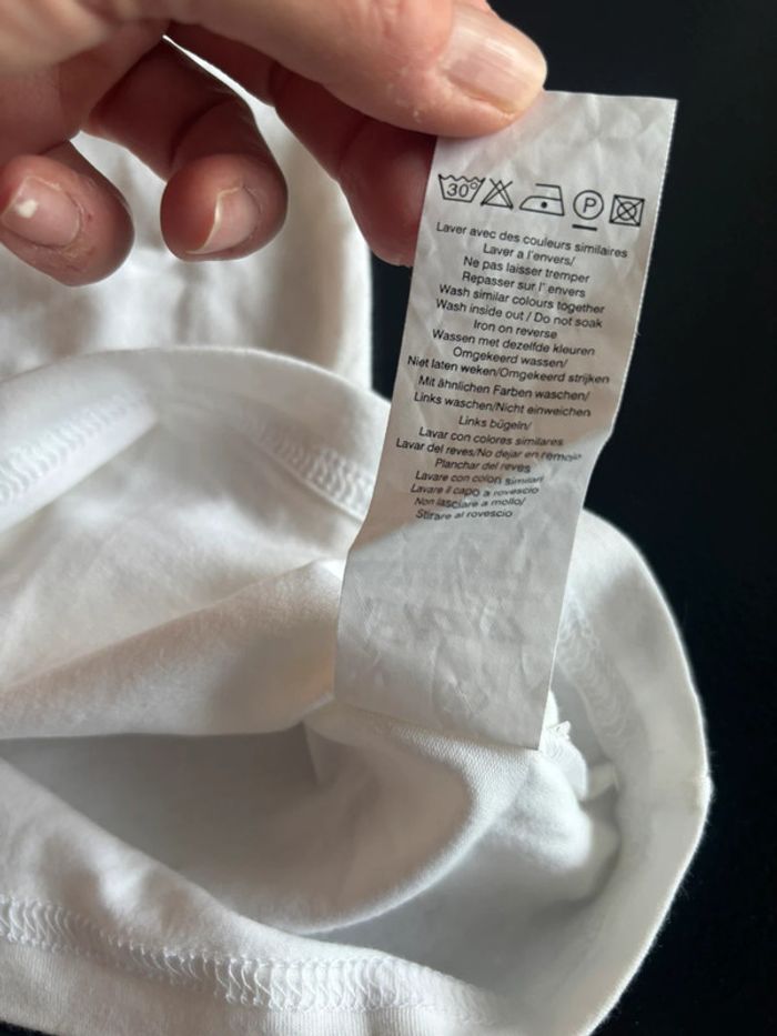 Haut blanc écriture noire T40 - photo numéro 4