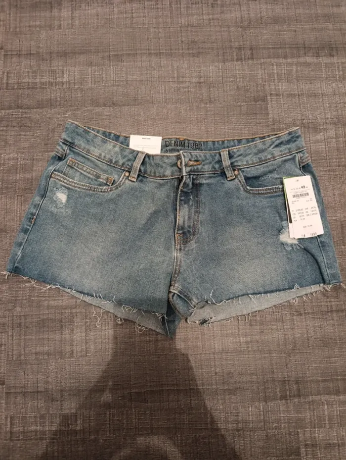 Mini short jean