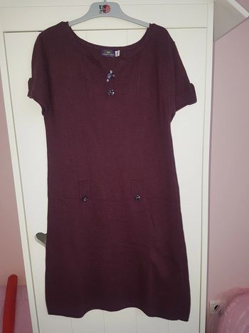 Superbe robe pull Sergent Major 12 ans bordeaux prune
