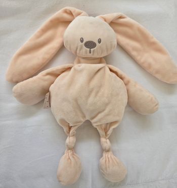 Doudou semi plat Lapin Lapidou rose - Nattou