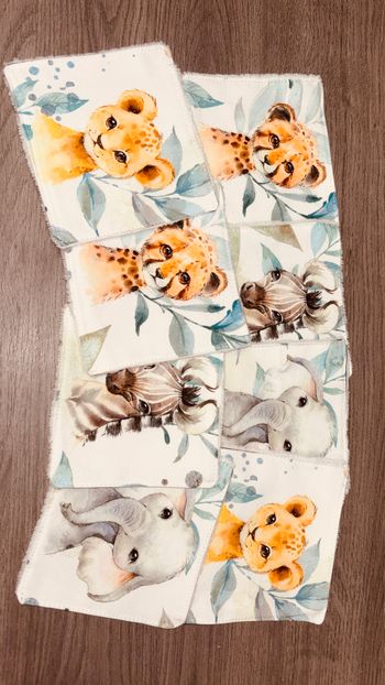 Lot de 8 débarbouilettes 