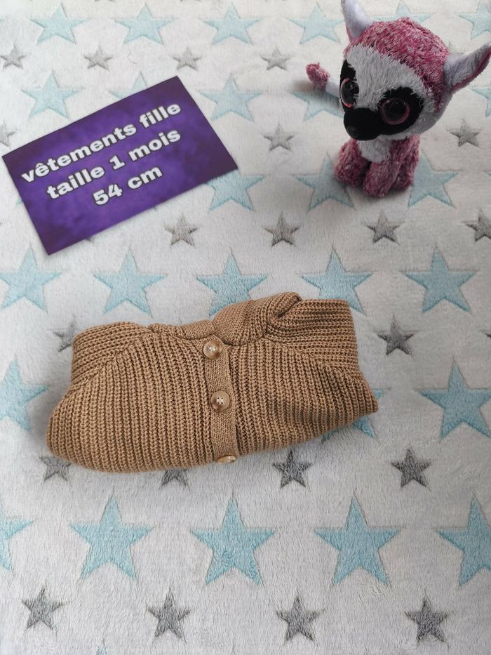Gilet à capuche Cozy Cub - 1-3 mois - Marron - État : Excellent - photo numéro 6