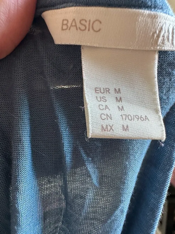T-shirt bleu souple - photo numéro 3