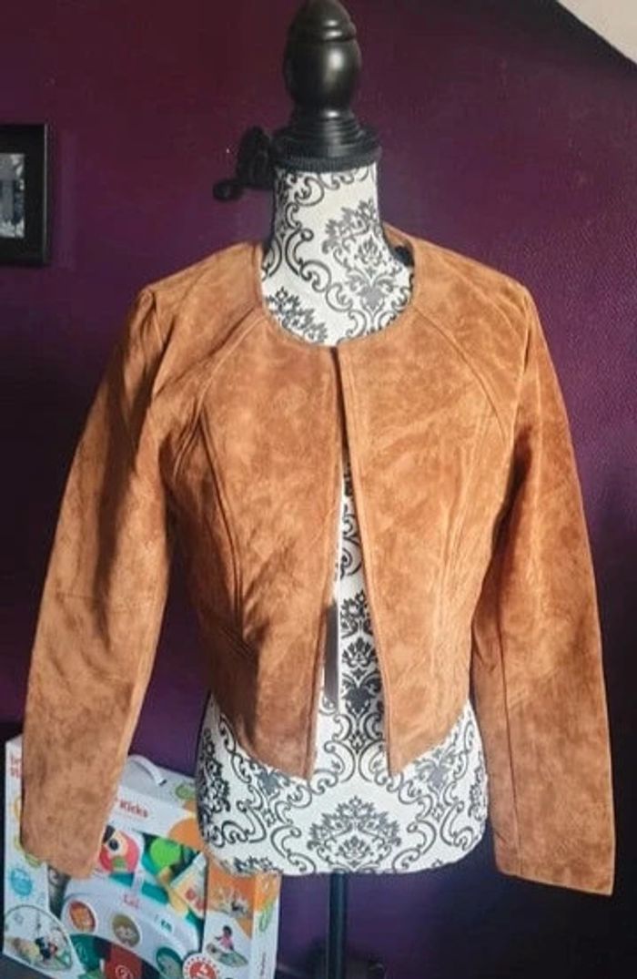 Veste simili marron