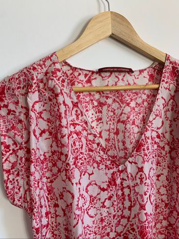 Robe comptoir des cotonniers en soie - vintage - tbe - taille 34