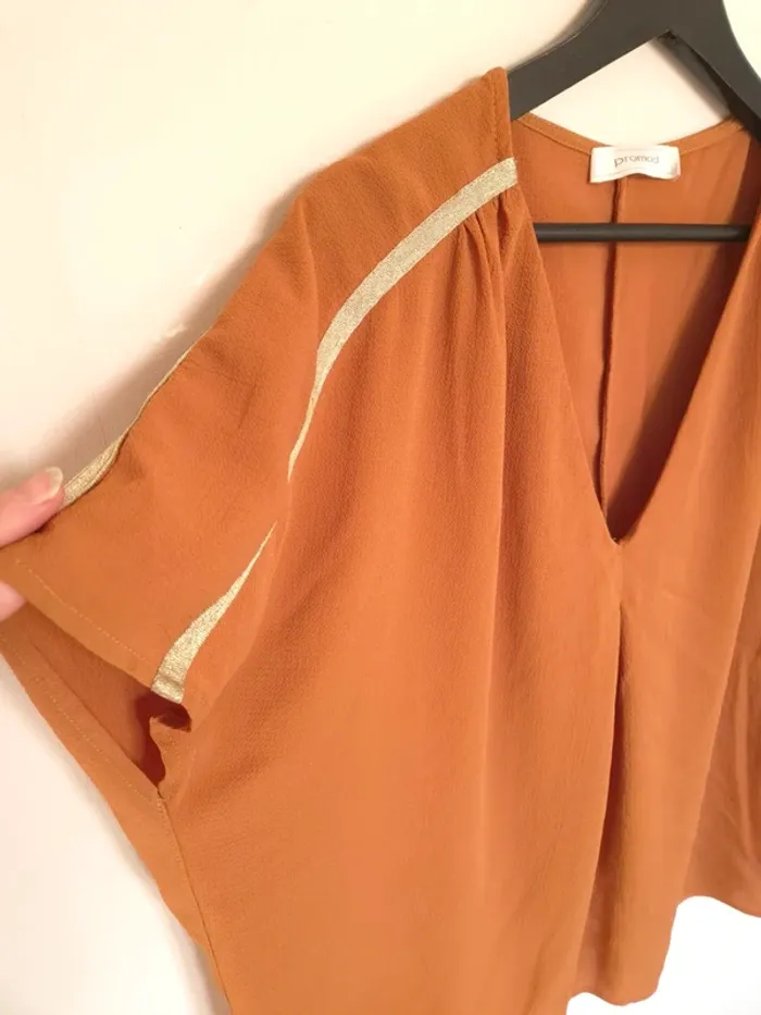 Blouse moutarde Promod taille xl - photo numéro 3