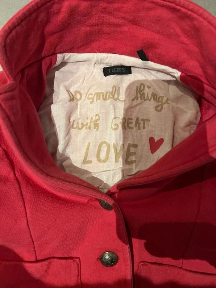 Veste à 2 boutons avec 2 poches - Ikks - Do small things with great love - Rose - 3 ans - photo numéro 3