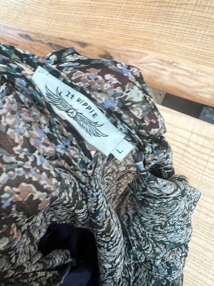 Robe it hippie été femme taille L 40 en voilage fleurs - photo numéro 6