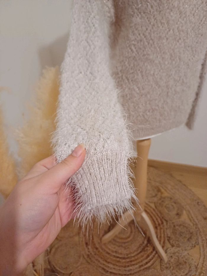 Pull rose clair ajouré tout doux Lady Blush taille S/M 36/38 - photo numéro 5