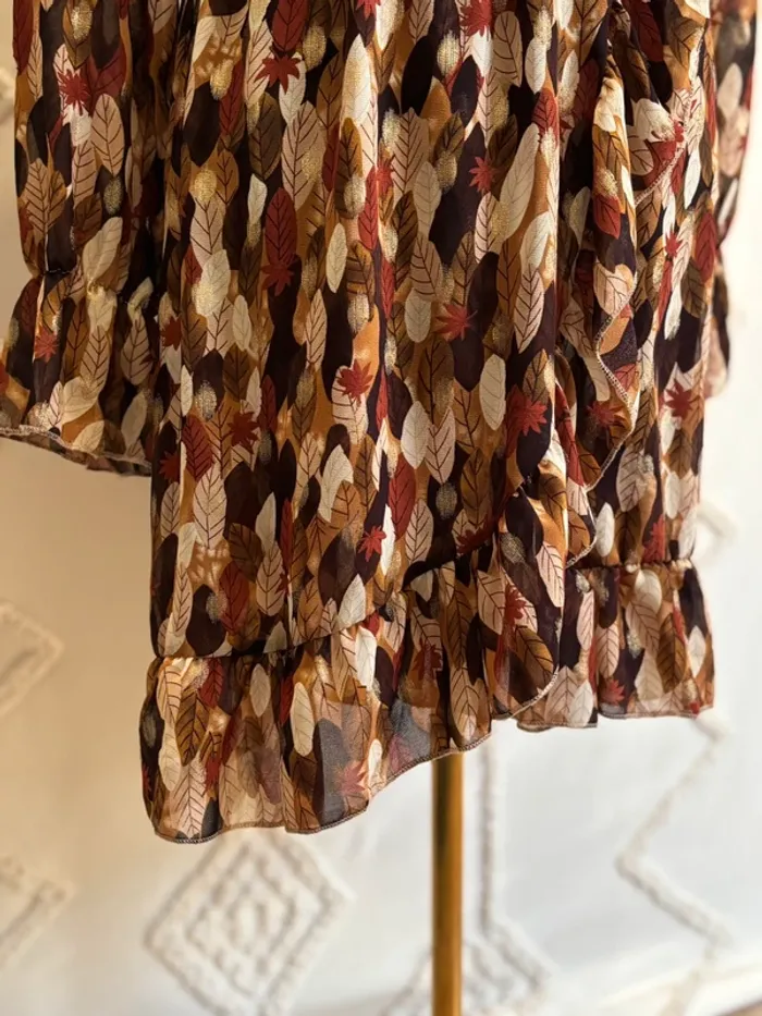 Robe portefeuille automne Flamant Rose – Taille M Stockholm - photo numéro 5