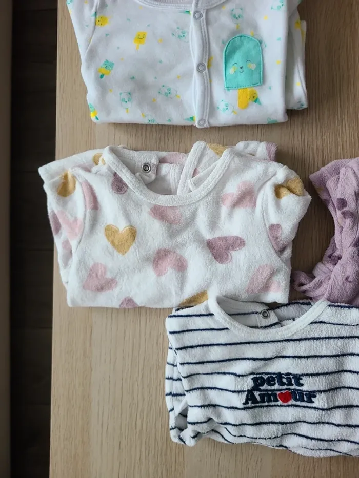 Lot de pyjama fille 3 mois - photo numéro 5