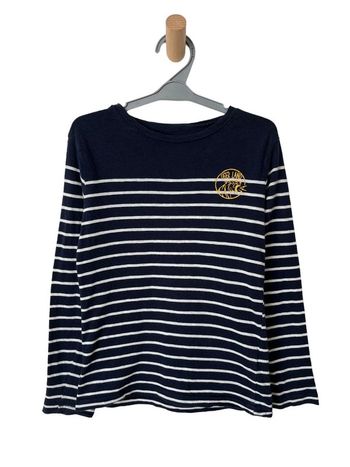 T-shirt manches longues marinière “Tiger land” - Gemo 8 ans