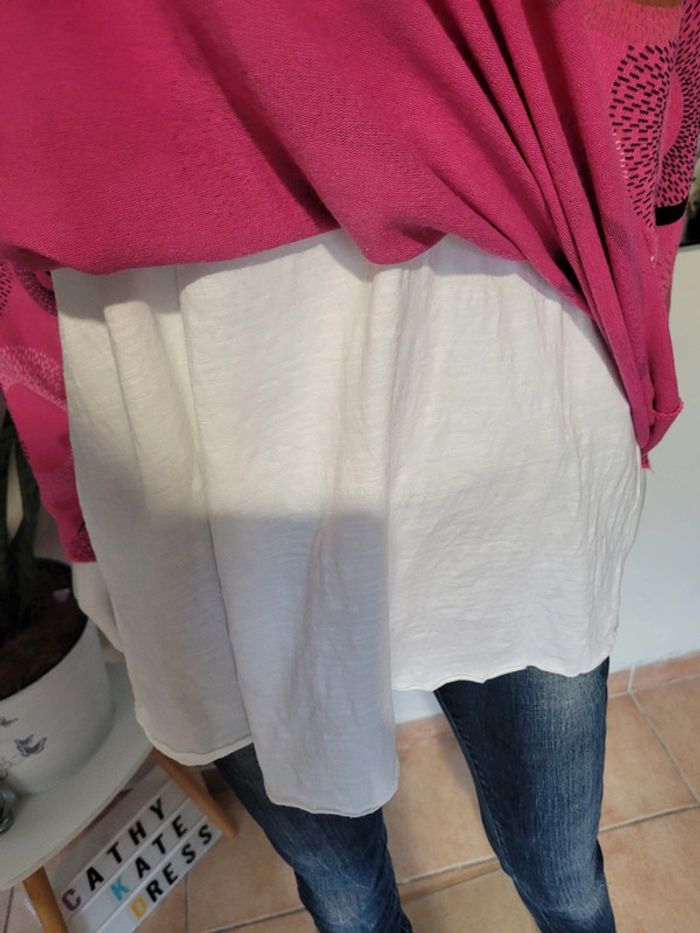 Petit pull avec débardeur dessous - photo numéro 4