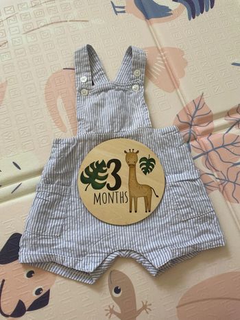 Salopette tenue ensemble garçon cyrillus 3 mois