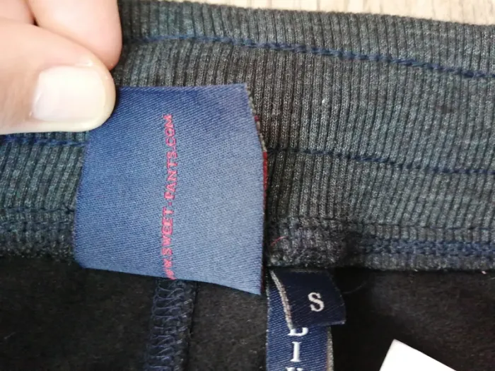 Pantalon jogging coupe biky gris shiné à reliefs sur les genoux / sweet pants / (S) - photo numéro 13