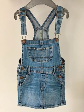 Robe salopette en jean H et M 4-5 ans