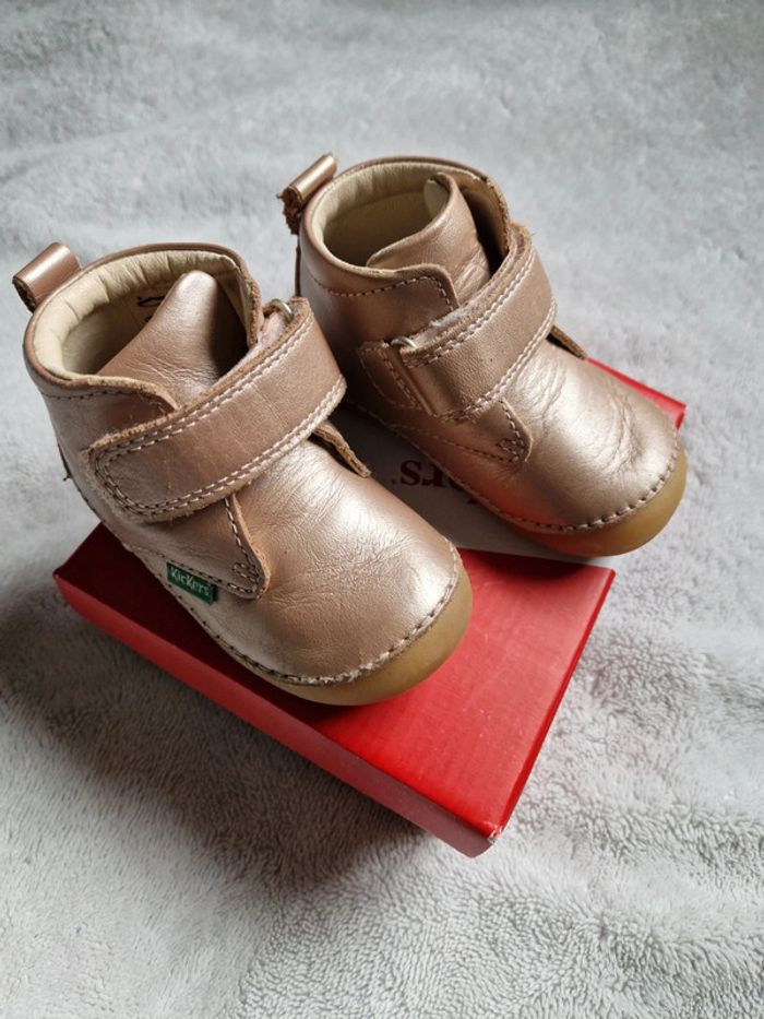 Kickers Sabio rose métal