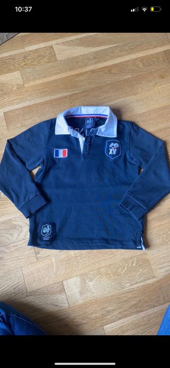 Polo rugby manches longues ffr XV de France