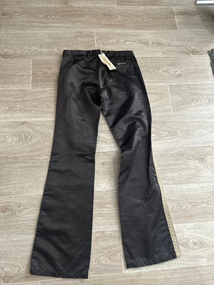 Pantalon School rag satin collection sample rétro pattes d’éléphant 28 S - photo numéro 3