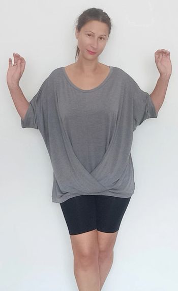 Haut loose avec noeud grande taille