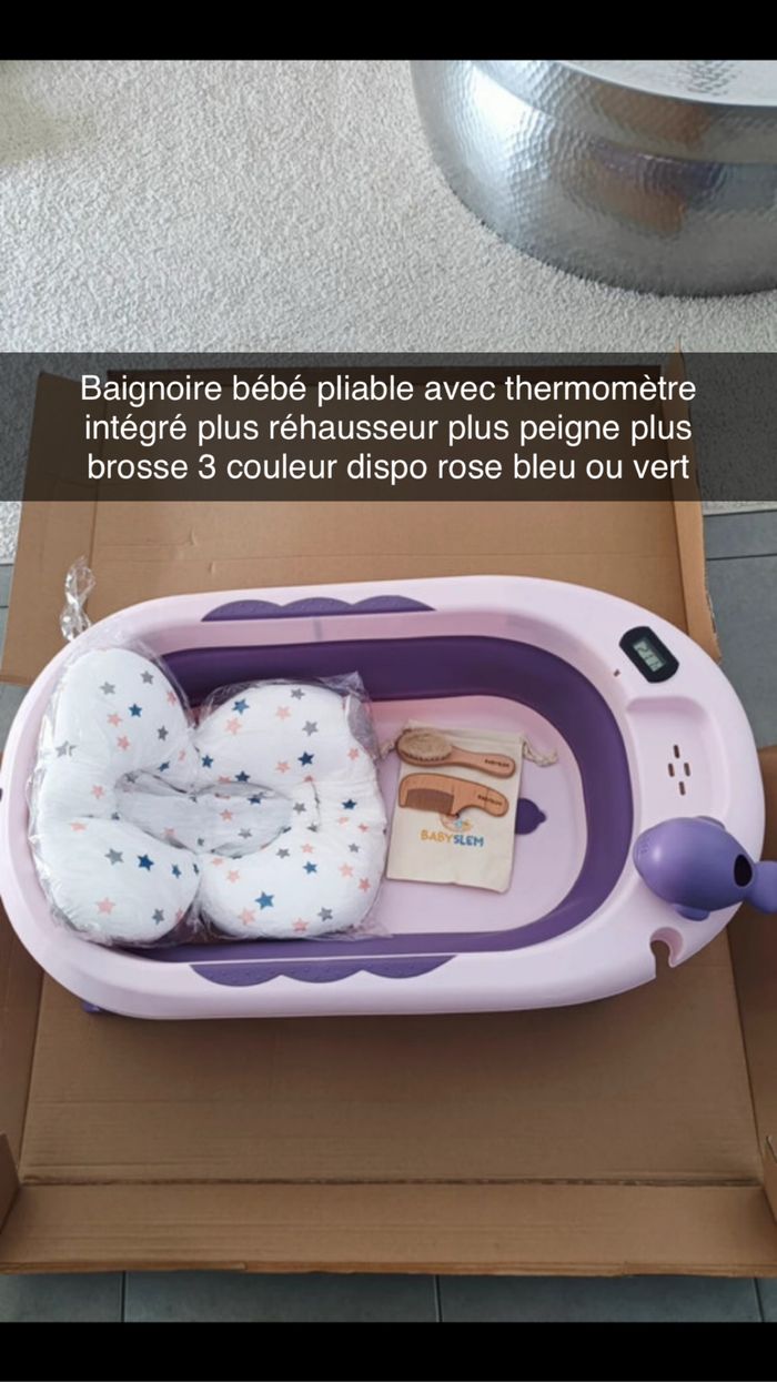 Baignoire bébé pliable