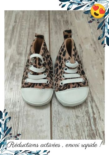 Chaussures bébé filles léopard 16/17
