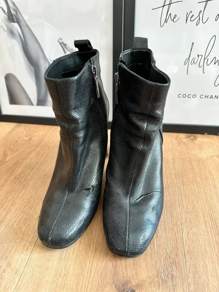 Bottines Tommy Hilfiger noires taille 39 - photo numéro 3