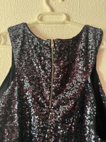 Top mango lentejuelas